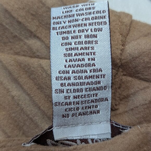 NWT Le Moda Size *S-L Camel Colored Sleeveless Open Cardigan Asymmetrical - Picture 8 of 16